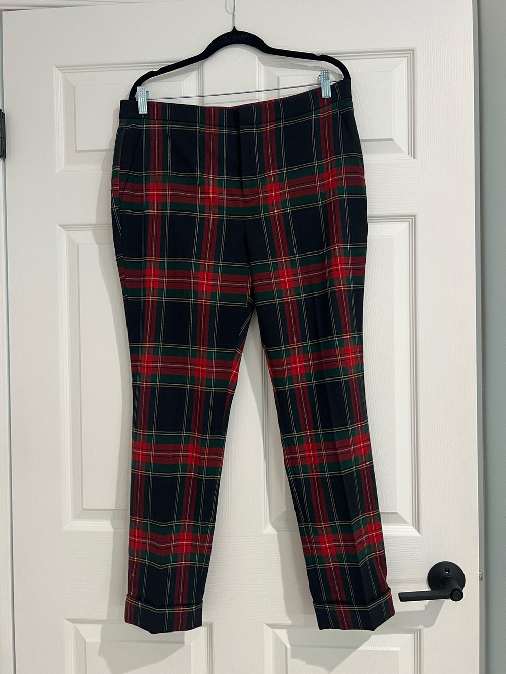 Women’s Red & Green Plaid Dress Pants